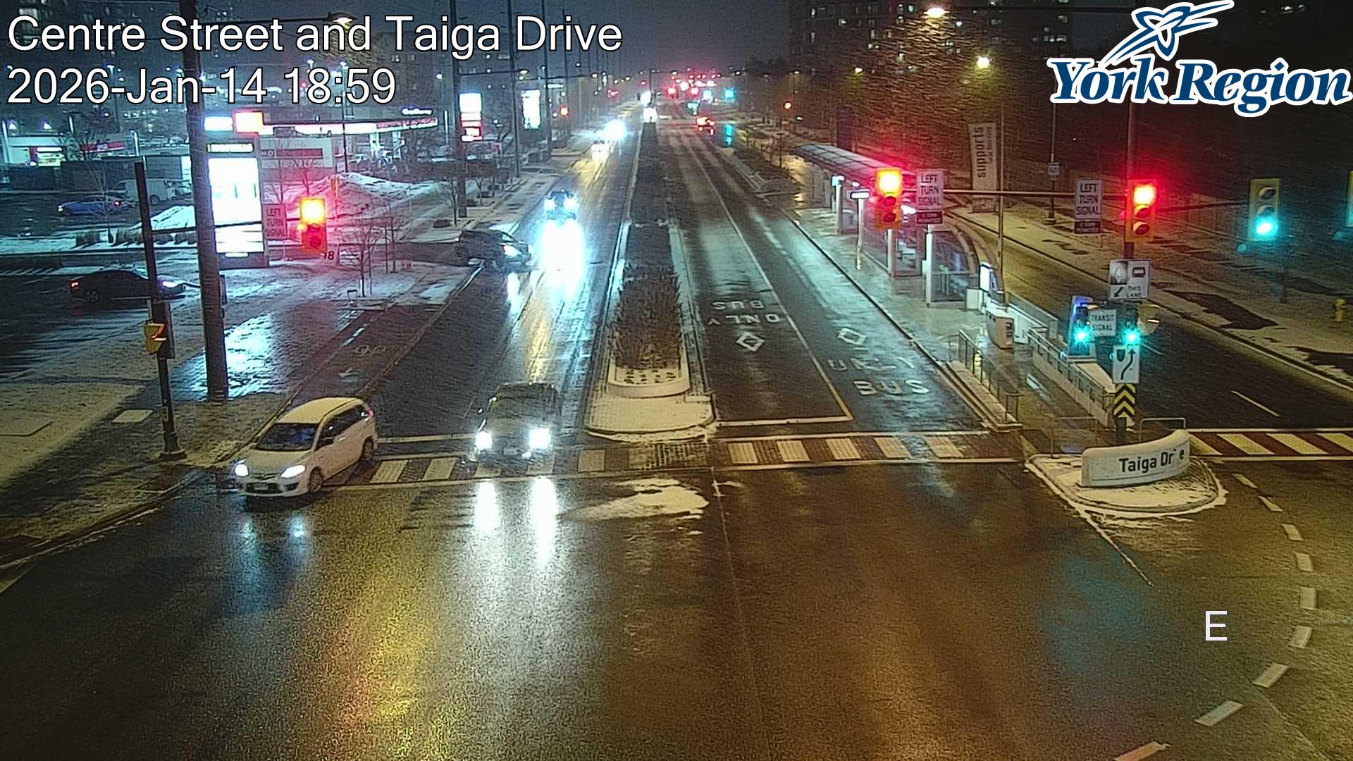 Centre Street at Taiga Drive