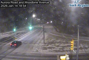 Woodbine Avenue at Aurora Road