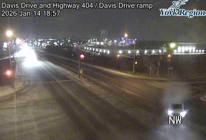 Davis Drive and Highway 404 SB Off Ramp/Commuter Lot